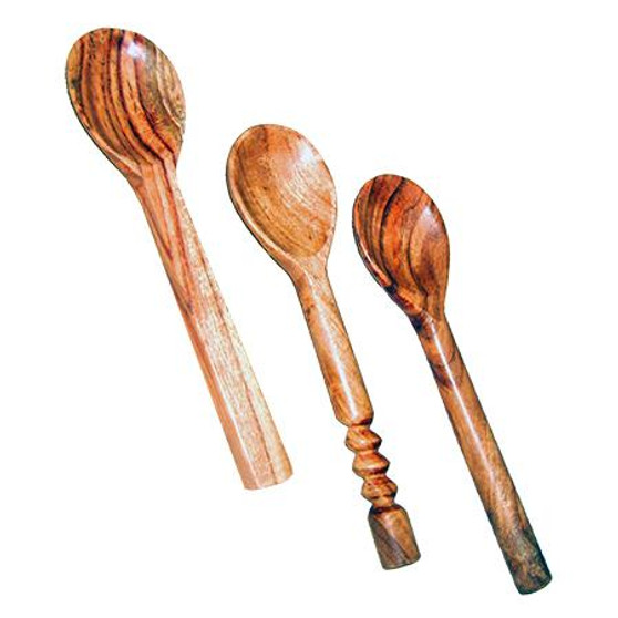 Wooden Spoon Assorted 3, Pack Of 12 "15624"