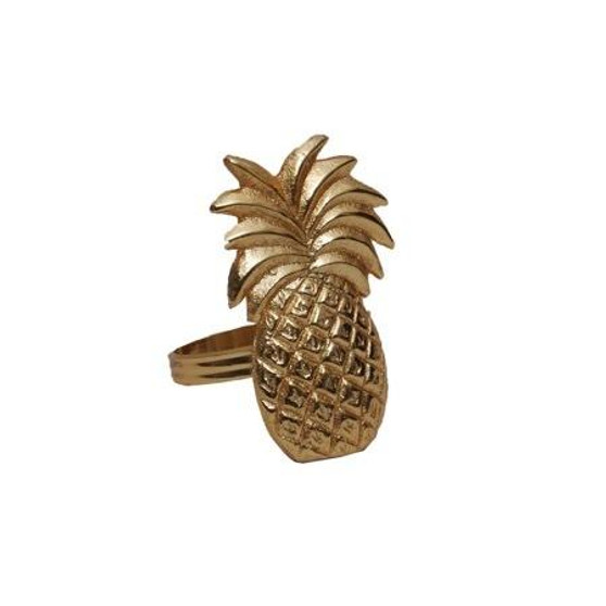 Gilded Pineapple Npkn Ring, Pack Of 24 "16039"