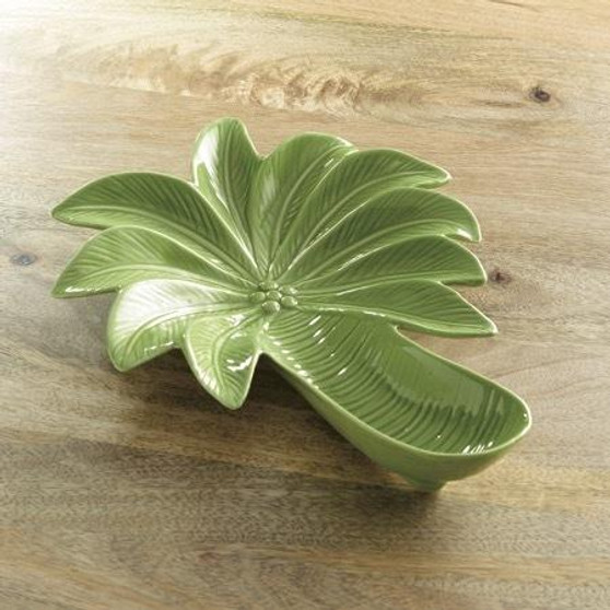 Ceramic Palm Tree Plate, Pack Of 4 "638012"