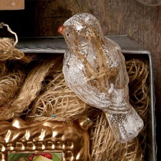 Clear Filled Bird Ornament (Pack Of 12) "655404"