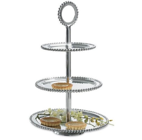 Beaded Three-Tier Stand (Pack Of 2) "6436"
