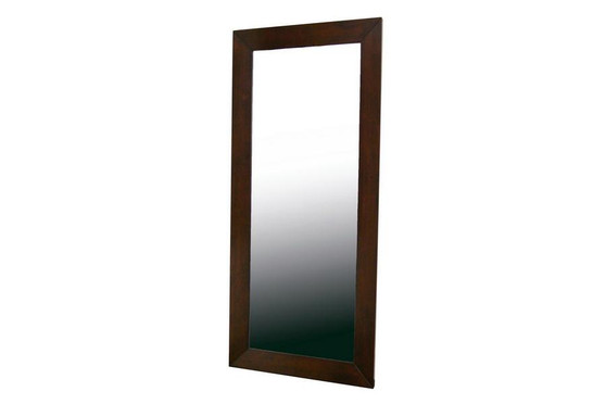 Doniea Dark Brown Wood Frame Mirror - Rectangle Mirror-0506051 By Baxton Studio