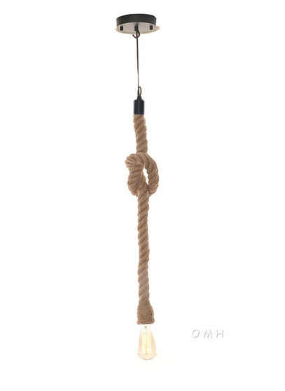 Rope Pendant Lamp - Single Bulb "AL012"