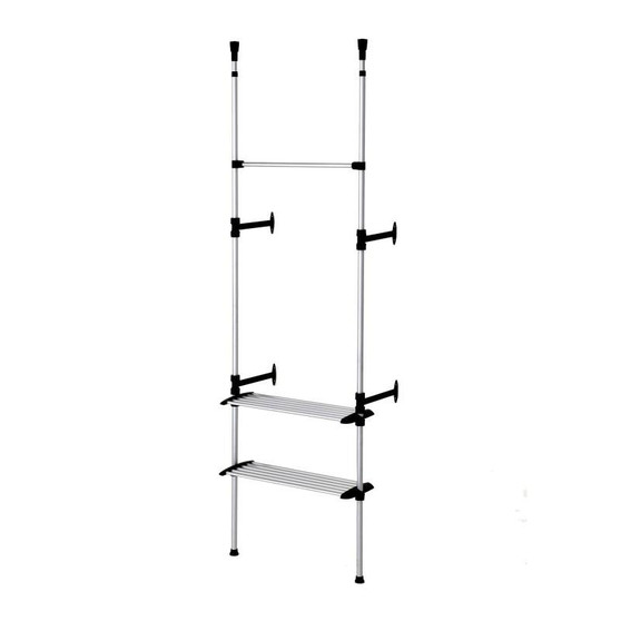Simple 2 Tier Telescopic Clothes Rack "NS-1115-60"