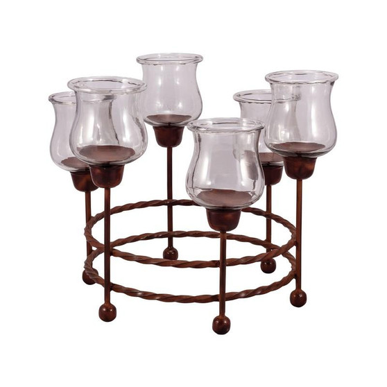 Rodeo Round Centerpiece Candle Holder "621376"
