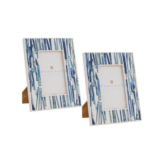 Rialto Set Of 2 4X6 Photo Frame - Blue "649370/S2"