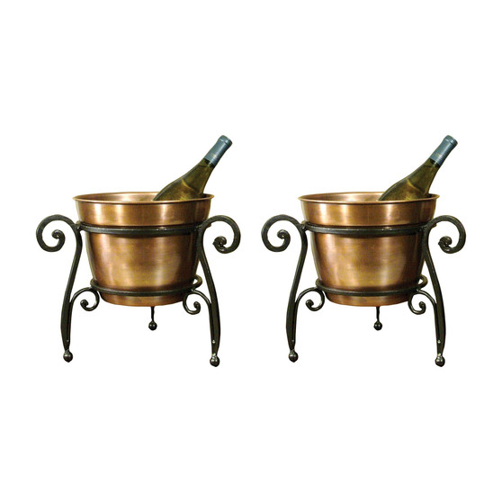 La Forge Set Of 2 Beverage Buckets "770227/S2"