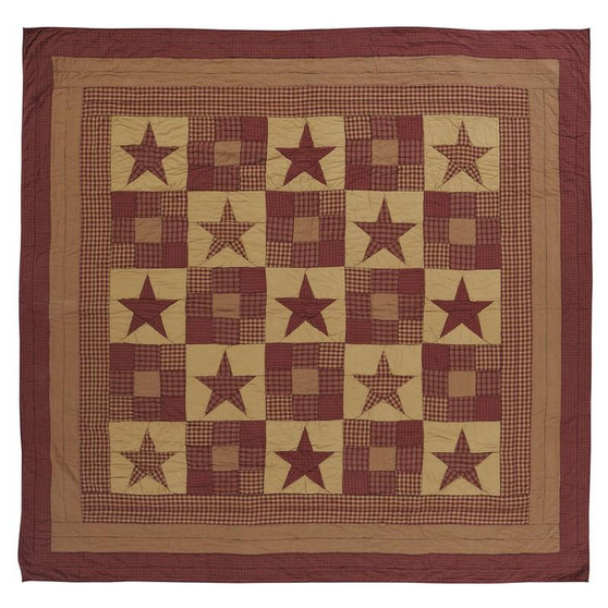 Ninepatch Star Twin Quilt 68Wx86L "13612"