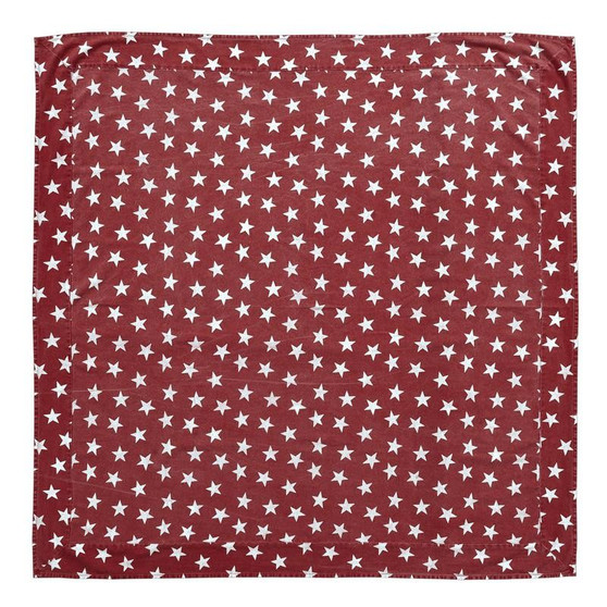 Multi Star Red Table Cloth 60X60 "16083"
