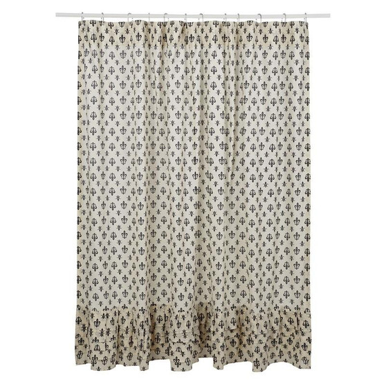 Elysee Ruffled Shower Curtain 72X72 "18018"