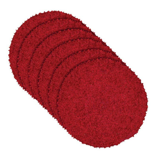 Dyani Red 13" Tablemat Set Of 6 "32228"