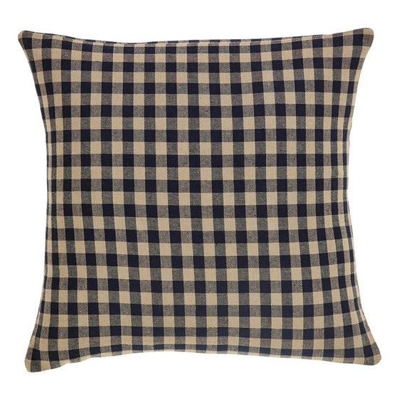 Black Check Pillow Fabric 16X16 "32984"