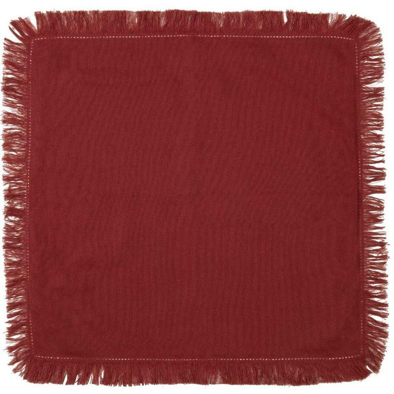 Haven Red Napkin Set Of 6 18X18 "33289"