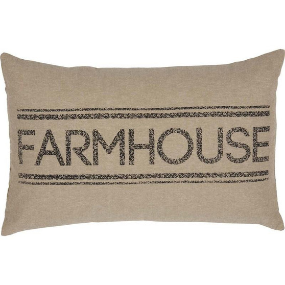 Sawyer Mill Charcoal Farmhouse Pillow 14X22 "34266"