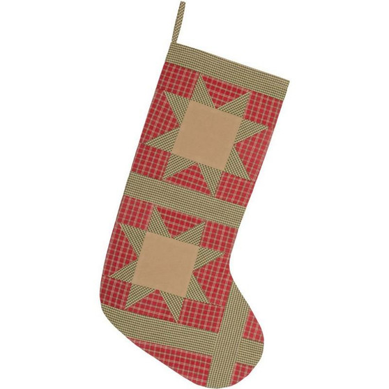 Dolly Star Red Patch Stocking 12X20 "42478"