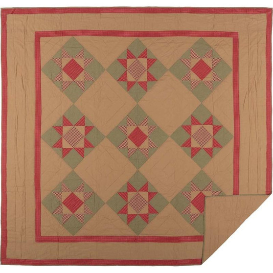 Dolly Star King Quilt 105Wx95L "42482"