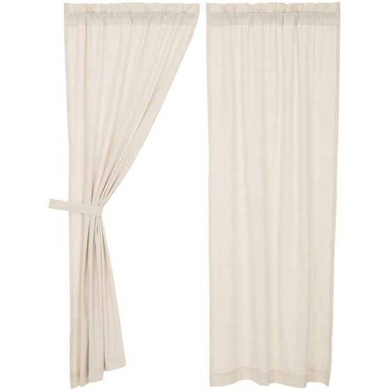 Simple Life Flax Natural Panel Set Of 2 84X40 "45631"