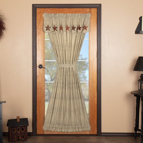 Abilene Star Door Panel With Attached Valance 72X40 "50804"