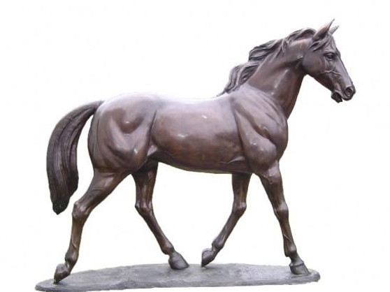76 Inches High Large Bronze Horse Standing "A5942"