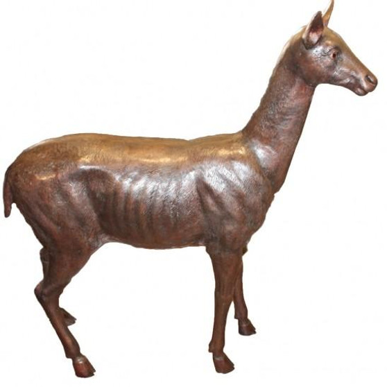 Bronze Standing Female Deer "A6523"