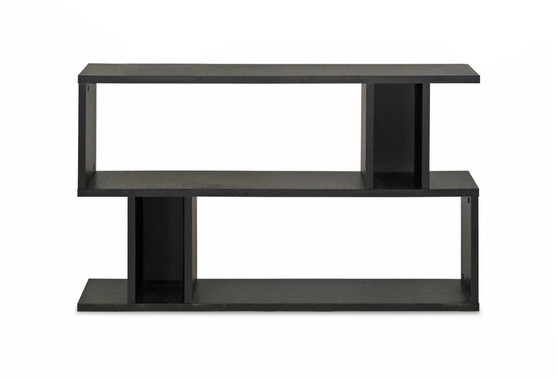 Goodwin 2 - Level Dark Brown Bookshelf FP-2DS-Shelf By Baxton Studio