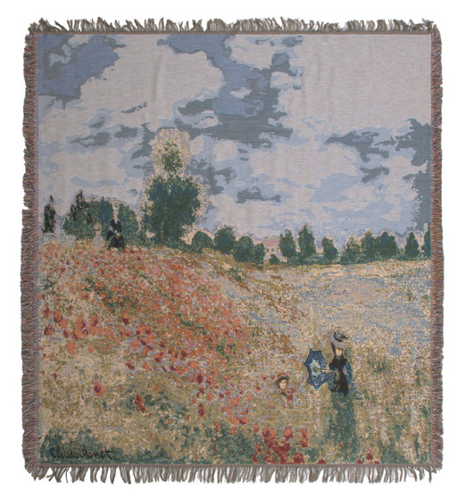 Monet'S Coquelicots European Throw "WW-5611-7834"