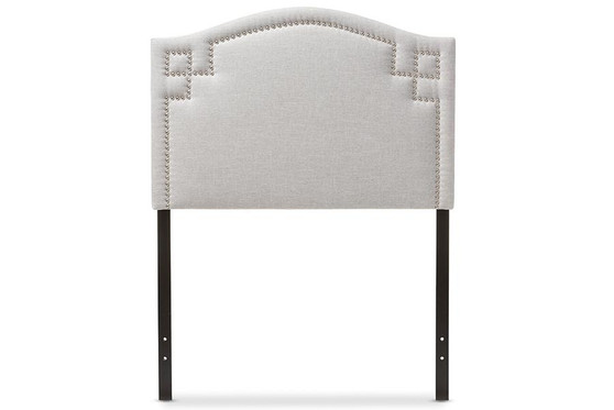 Aubrey Grayish Beige Fabric Twin Headboard BBT6563-Greyish Beige-Twin HB By Baxton Studio