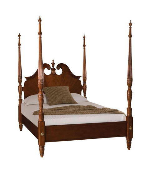 Cherry Grove Pediment Queen Poster Bed 5/0 791-375R By American Drew