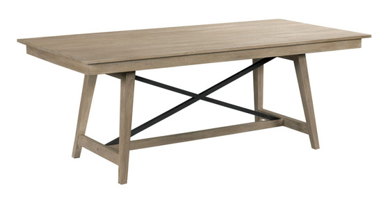 The Nook - Heathered Oak 80" Trestle Table 665-764