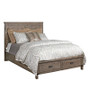 Queen Panel Bed With Storage Footboard 59-138P