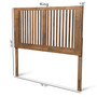 "MG9751-Ash Walnut-HB-King" Harena Modern And Contemporary Transitional Ash Walnut Finished Wood Queen Size Headboard
