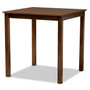 "JY19Y008-White/Walnut-Console" Gervais Modern And Contemporary Transitional Walnut Brown Finished Wood 5-Piece Pub Set