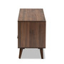 "" Garrick Modern And Contemporary Two-Tone Grey And Walnut Brown Finished Wood 1-Drawer Tv Stand