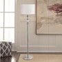 "6187F" 62.5"In Leona Crystal And Chrome Floor Lamp By Ore International