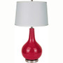 "6202RD" 28" Ceramic Genie Bottle Table Lamp - Red By Ore International