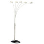"6962WH" 84"H 5 Arms Arch Floor Lamp - White By Ore International