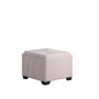 "HB4774" 17.5" In Yellow And Gray Stripes Single Tufted Storage Ottoman By Ore International