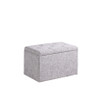 "HB4782" 18.5" In Light Gray Tufted Shoe Gauze Storage Bench By Ore International