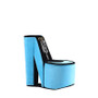 "HBB1828" 9" In Turquoise Velvet High Heel Shoe Display W/ Hooks Jewelry Box By Ore International