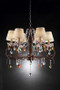 "K-5157H" 27" In Magnolia Crystal Bronze Ceiling Lamp By Ore International
