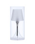 "KT-195" 13" In Industrial Hurricane Glass Table Lamp By Ore International