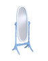"N4001-BLU/WH" 59.25" In Blue/White Oval Cheval Standing Nirror By Ore International