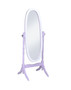 "N4001-PURP/WH" 59.25" In Purple/White Oval Cheval Standing Nirror By Ore International