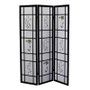 "R5441" 3 Panel Shoji Screen - Black By Ore International