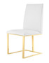 "VGGAGA-6917CH-WHT" VIG Modrest Frankie - Contemporary White & Gold Dining Chair