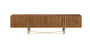 Modrest Bernard Mid-Century Modern Walnut & Gold Buffet VGCSSB-17118