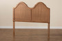 "MG9738-Ash Walnut-HB-Full" Tobin Vintage Classic And Traditional Ash Walnut Finished Wood Full Size Arched Headboard