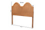 "MG9738-Ash Walnut-HB-Full" Tobin Vintage Classic And Traditional Ash Walnut Finished Wood Full Size Arched Headboard