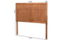 "MG9746-Ash Walnut-HB-Queen" Monroe Modern Transitional And Rustic Ash Walnut Finished Wood Queen Size Headboard