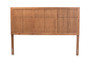 "MG9746-Ash Walnut-HB-King" Monroe Modern Transitional And Rustic Ash Walnut Finished Wood King Size Headboard